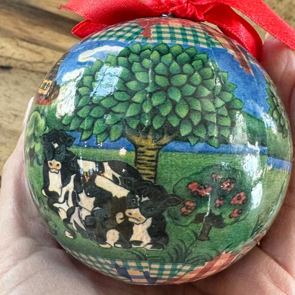 1996 Noah's Ark Christmas Ornaments Set of 12 Star and Ball Shaped Vintage Bible - Picture 8 of 16